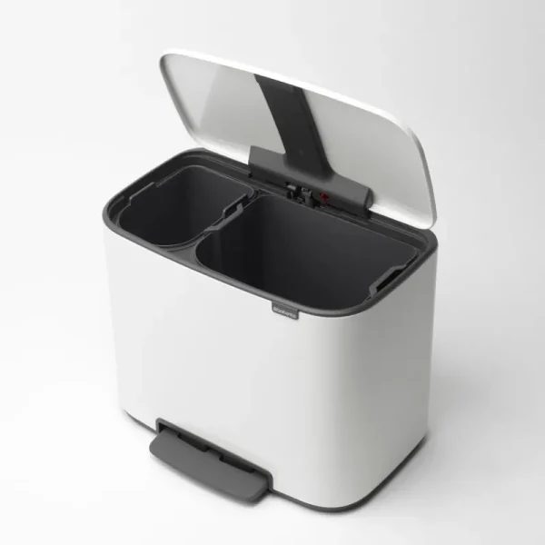 Brabantia Papierkörbe & Recycling-behälter | Abfalleimer^Bo Pedal Bin 11 + 23 l, weiß