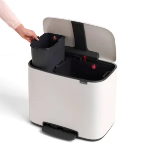 Brabantia Papierkörbe & Recycling-behälter | Abfalleimer^Bo Pedal Bin 11 + 23 l, weiß