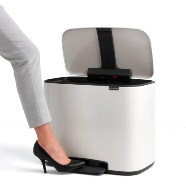 Brabantia Papierkörbe & Recycling-behälter | Abfalleimer^Bo Pedal Bin 11 + 23 l, weiß