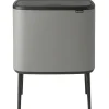 Brabantia Papierkörbe & Recycling-behälter | Abfalleimer^Bo Touch Bin, 11 + 23 l, Sense of Luxury, grau