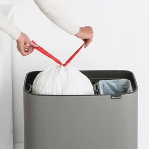 Brabantia Papierkörbe & Recycling-behälter | Abfalleimer^Bo Touch Bin, 11 + 23 l, Sense of Luxury, grau