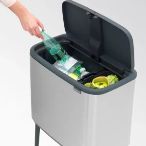 Brabantia Papierkörbe & Recycling-behälter | Abfalleimer^Bo Touch Bin 11 + 23 l, Stahl matt