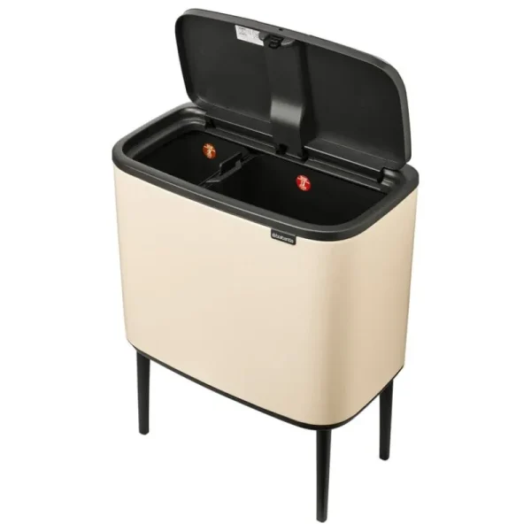 Brabantia Papierkörbe & Recycling-behälter | Abfalleimer^Bo Touch Bin 11 + 23 l, Soft Beige