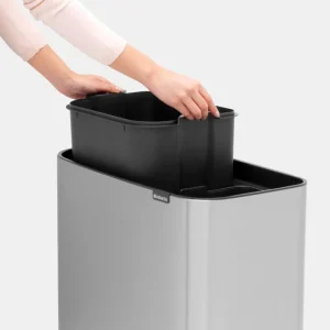 Brabantia Papierkörbe & Recycling-behälter | Abfalleimer^Bo Touch Bin 11 + 23 l, Stahl matt