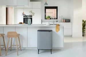Brabantia Papierkörbe & Recycling-behälter | Abfalleimer^Bo Touch Bin Hi, 2 x 30 l, Sense of Luxury, grau