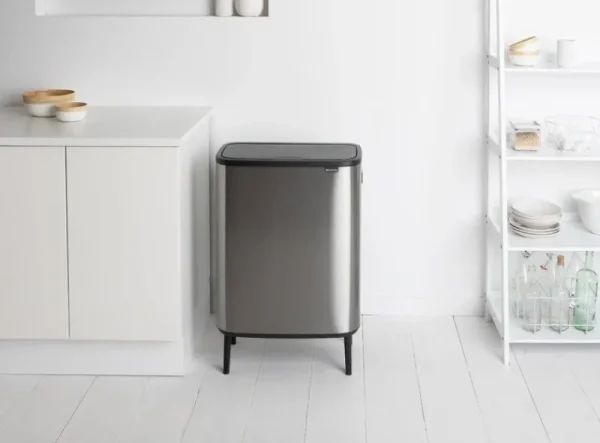 Brabantia Papierkörbe & Recycling-behälter | Abfalleimer^Bo Touch Bin Hi Mülleimer, 60 l, Stahl matt