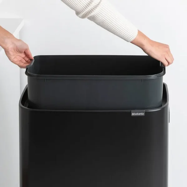 Brabantia Papierkörbe & Recycling-behälter | Abfalleimer^Bo Touch Bin Hi Mülleimer, 60 l, Schwarz