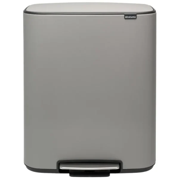 Brabantia Papierkörbe & Recycling-behälter | Abfalleimer^Bo Tretmülleimer 60 l, Sense of Luxury, Grau
