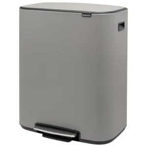 Brabantia Papierkörbe & Recycling-behälter | Abfalleimer^Bo Tretmülleimer 60 l, Sense of Luxury, Grau