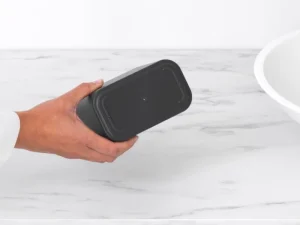 Brabantia Badezimmeraccessoires^MindSet Badezimmer-Mülleimer, Dunkelgrau