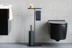 Brabantia Badezimmeraccessoires^MindSet Toilettenbutler, Silikon, Mineral Infinite Grey