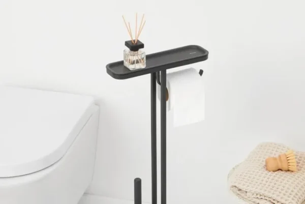 Brabantia Badezimmeraccessoires^MindSet Toilettenbutler, Silikon, Mineral Infinite Grey