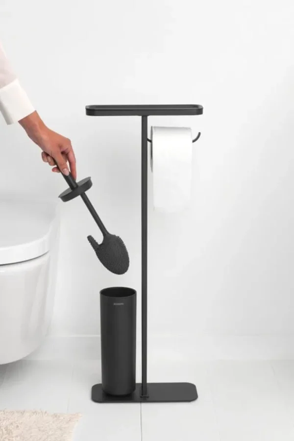 Brabantia Badezimmeraccessoires^MindSet Toilettenbutler, Silikon, Mineral Infinite Grey