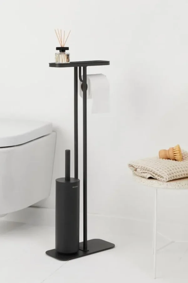 Brabantia Badezimmeraccessoires^MindSet Toilettenbutler, Silikon, Mineral Infinite Grey