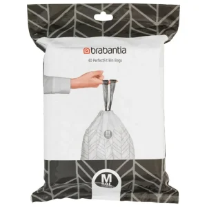 Brabantia Papierkörbe & Recycling-behälter | Abfalleimer^PerfectFit Müllbeutel, 60 l (M), Spenderbeutel mit 40 Stück
