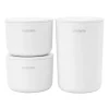 Brabantia Badezimmeraccessoires^ReNew Aufbewahrungsbehälter, 3 Stück, Weiß