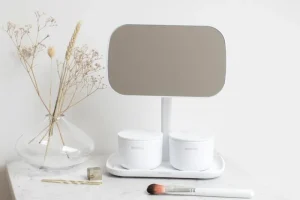 Brabantia Badezimmerspiegel | Spiegel^ReNew Spiegel mit Ablagefläche, Weiß