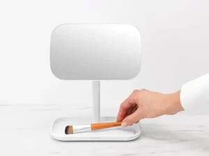 Brabantia Badezimmerspiegel | Spiegel^ReNew Spiegel mit Ablagefläche, Weiß
