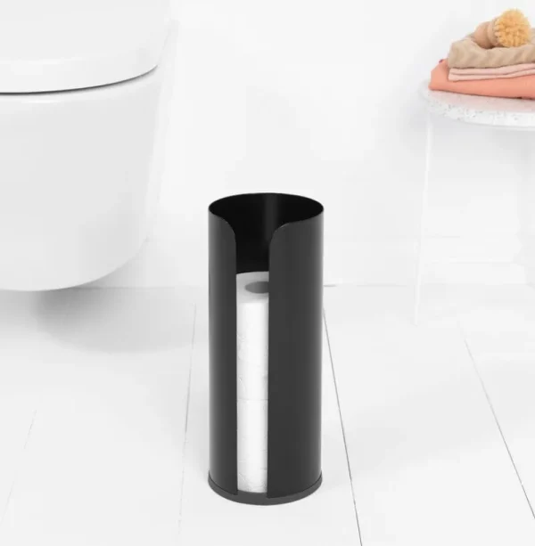 Brabantia Badezimmeraccessoires^ReNew Toilettenpapierspender, schwarz