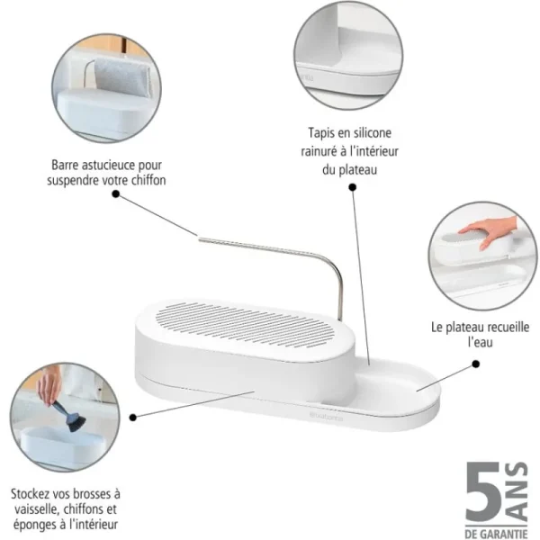 Brabantia Küchenutensilien^SinkStyle Organizer, Mineral Fresh White