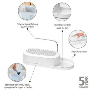 Brabantia Küchenutensilien^SinkStyle Organizer, Mineral Fresh White
