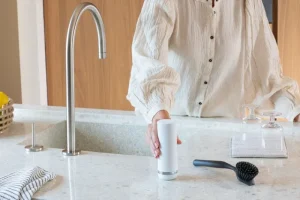 Brabantia Badezimmeraccessoires | Küchenutensilien^SinkStyle Seifendosierer, 200 ml, Fresh White