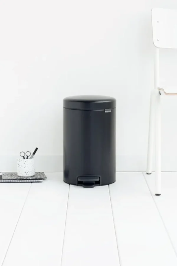 Brabantia Papierkörbe & Recycling-behälter | Abfalleimer^Treteimer newIcon, mattschwarz