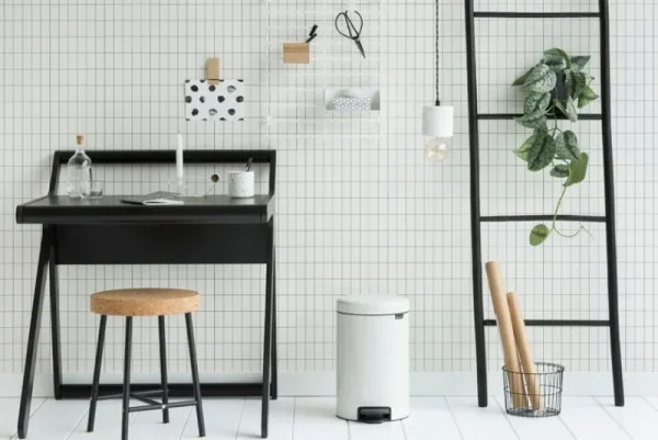 Brabantia Papierkörbe & Recycling-behälter | Abfalleimer^Treteimer newIcon, weiß