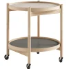 Audo Copenhagen Tische-Brdr. Krüger Bølling Tabletttisch, 50 cm, Buche geölt – Stone