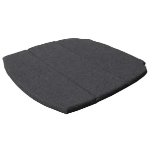 Cane-line Outdoor-textilien^Breeze Sitzkissen für stapelbaren Esszimmerstuhl, schwarz