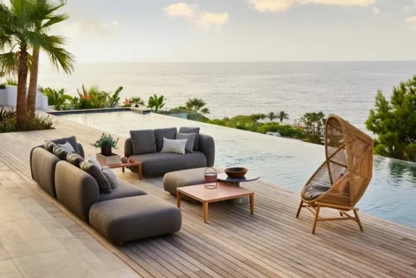Cane-line Terrassenmöbel^Capture Sofa, 2-Sitzer, Taupe