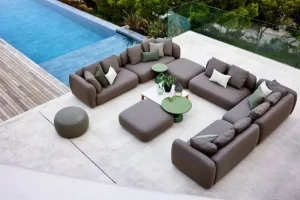 Cane-line Terrassenmöbel^Capture Sofa, 2-Sitzer, Taupe