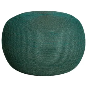 Cane-line Terrassenmöbel | Sitzgelegenheiten^Circle Fußhocker, groß, rund, Dunkelgrün