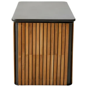 Cane-line Terrassenmöbel^Combine Kissenbox, klein, Teakholz – Lavagrau