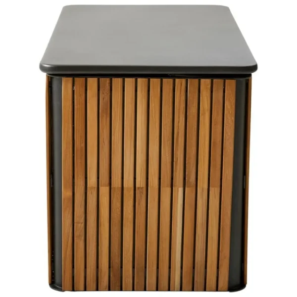 Cane-line Terrassenmöbel^Combine Kissenbox, klein, Teakholz – Lavagrau