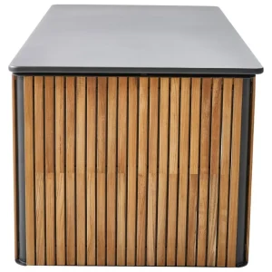 Cane-line Terrassenmöbel^Combine Kissenbox, groß, Teakholz – Lavagrau