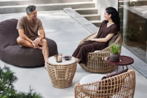 Cane-line Terrassenmöbel | Sitzgelegenheiten^Cozy Sitzsack, dunkles Bordeauxrot