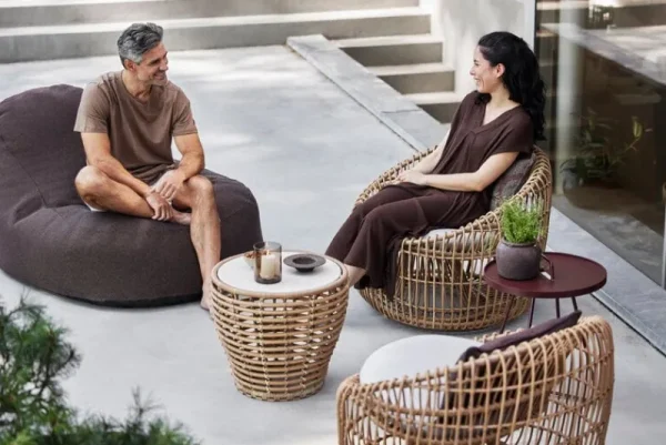 Cane-line Terrassenmöbel | Sitzgelegenheiten^Cozy Sitzsack, dunkles Bordeauxrot