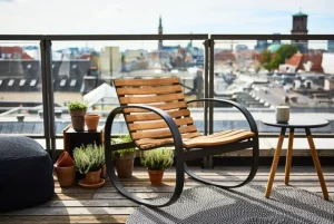 Cane-line Outdoor-textilien | Terrassenmöbel^Cube Fußhocker, dunkelgrau