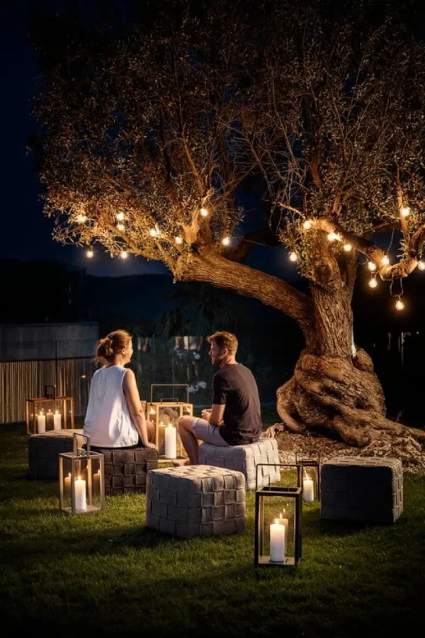 Cane-line Outdoor-textilien | Terrassenmöbel^Cube Fußhocker, taupe