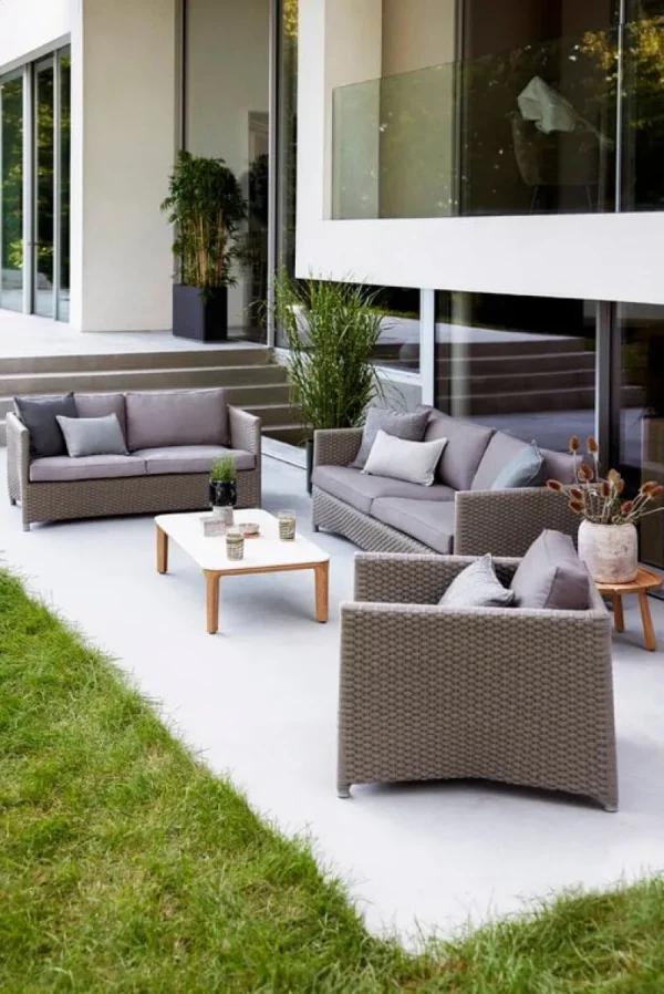 Cane-line Terrassenmöbel^Diamond Sofa, 2-Sitzer, Taupe