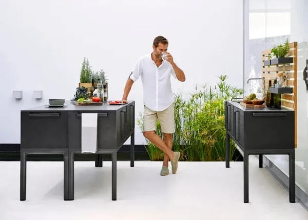 Cane-line Außenküche^Drop Outdoor Küchenmodul mit Spüle