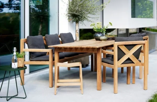 Cane-line Terrassenmöbel^Flip Hocker, Teakholz