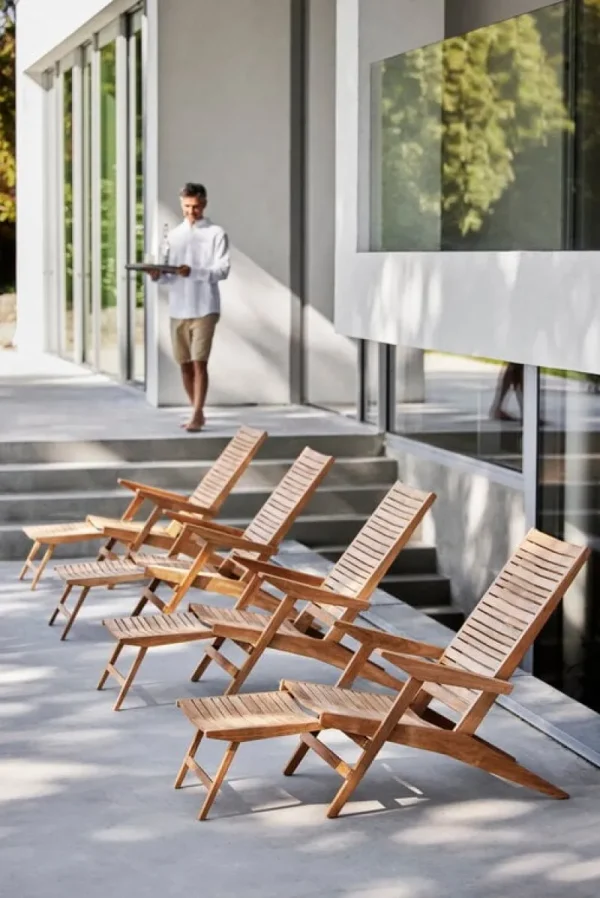 Cane-line Terrassenmöbel^Flip Liegestuhl, Teakholz