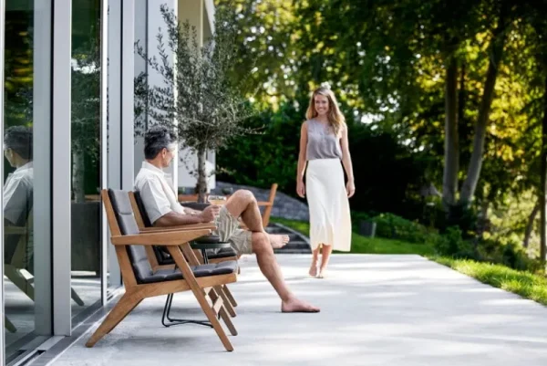 Cane-line Terrassenmöbel^Flip Loungesessel, Teakholz