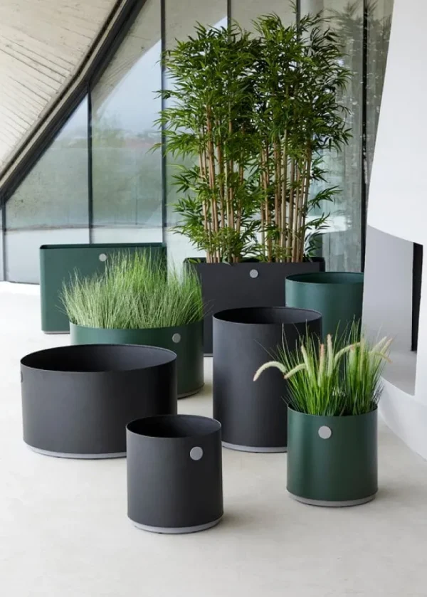 Cane-line Garten | Indoor-gardening^Grow Pflanzengefäß, M, Lavagrau