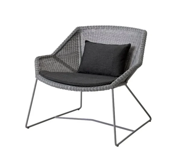 Cane-line Outdoor-textilien^Kissenset für Breeze Hochlehner Stuhl, Schwarz