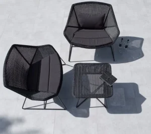 Cane-line Outdoor-textilien^Kissenset für Breeze Hochlehner Stuhl, Schwarz