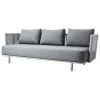 Cane-line Terrassenmöbel^Moments 3-Sitzer-Sofa, Grau