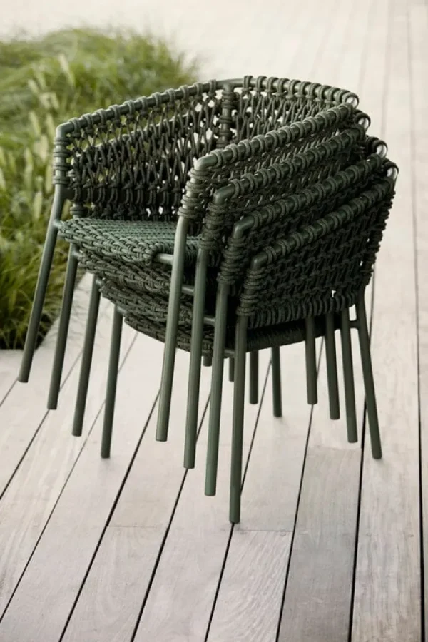 Cane-line Terrassenmöbel^Ocean Stuhl, Dunkelgrün
